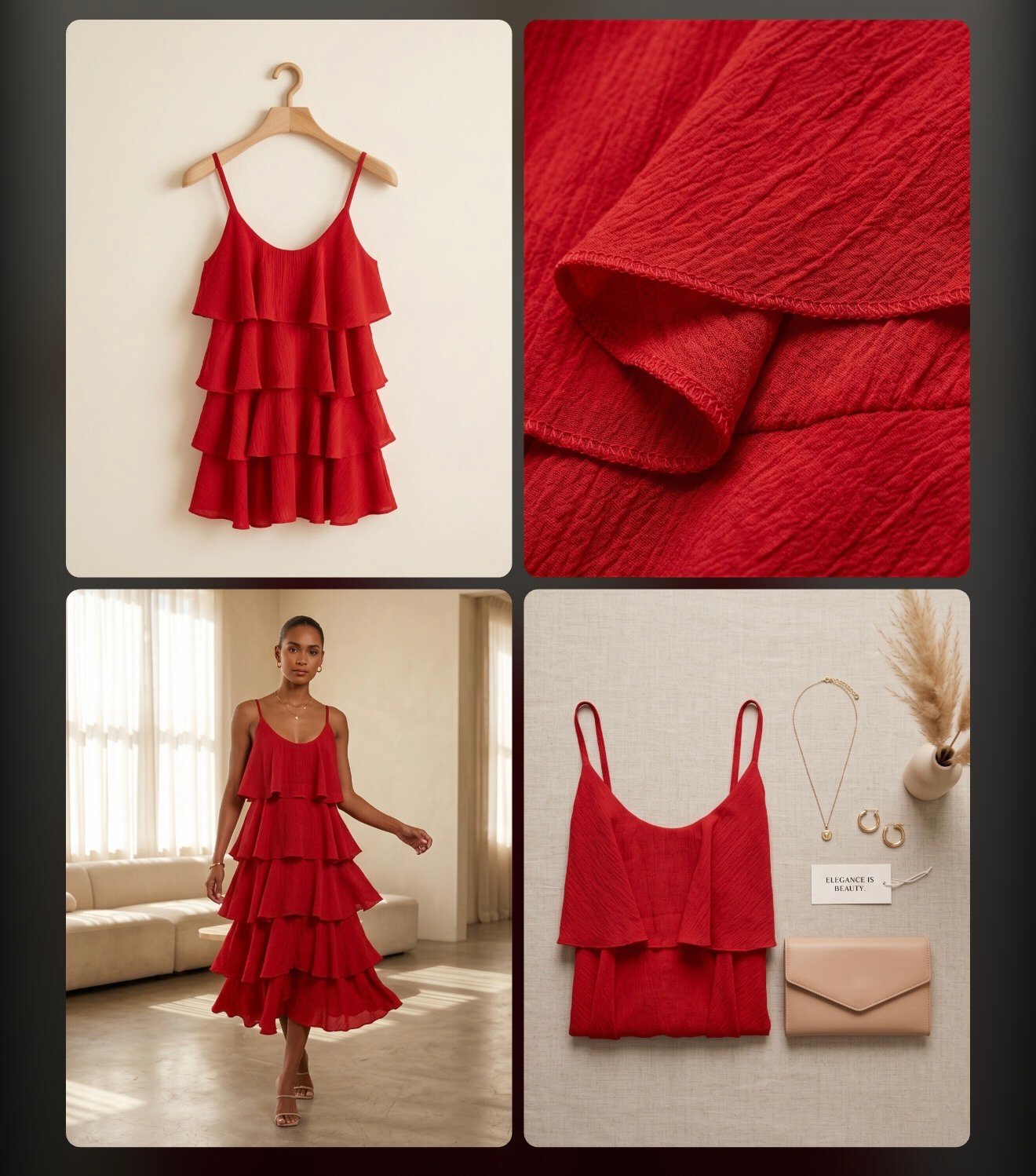 Imagen 2 de Vestido rojo 